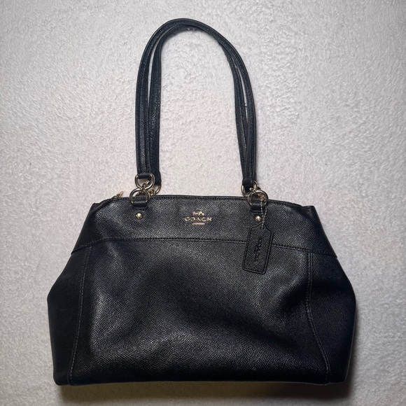 Coach Black Leather Mini Brooke Carryall Satchel - Picture 3 of 7